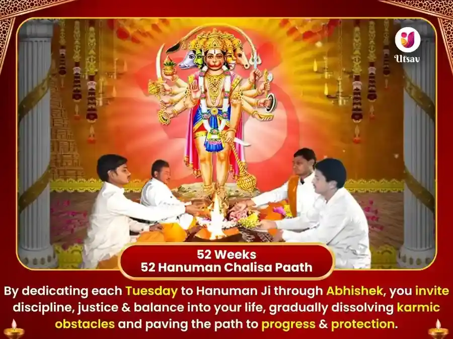 Bada MangalSpecial Weekly Hanuman Chalisa Paath  & Sindoor Chameli Oil Daan Seva  puja gallery 2