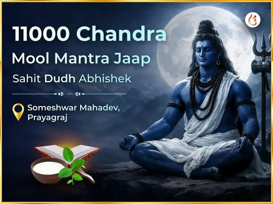 11000 Chandra Mool Mantra Jaap Sahit Dudh Abhishek puja image 1