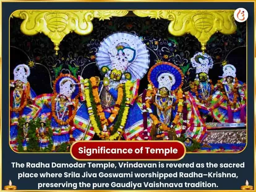 Papmochani Ekadashi Vishesh Vrindavan Radha Damodar Akhand Gita Path Brahman Bhojan Gau Seva Deep Daan puja gallery 4