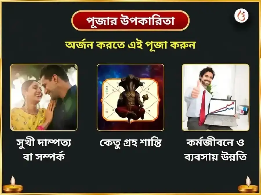 বুধবার কেতু শান্তি দোষ মুক্তি চিন্তামণি গণেশ সাপ্তাহিক দান সেবা puja gallery 1