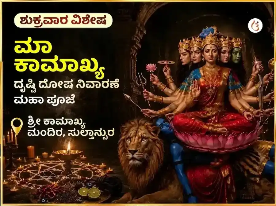 ಮಾ ಕಾಮಾಖ್ಯ ದೃಷ್ಟಿ ದೋಷ ನಿವಾರಣ ತಂತ್ರ ಸಿದ್ಧಿ ಮಹಾ ಪೂಜೆ puja image 1