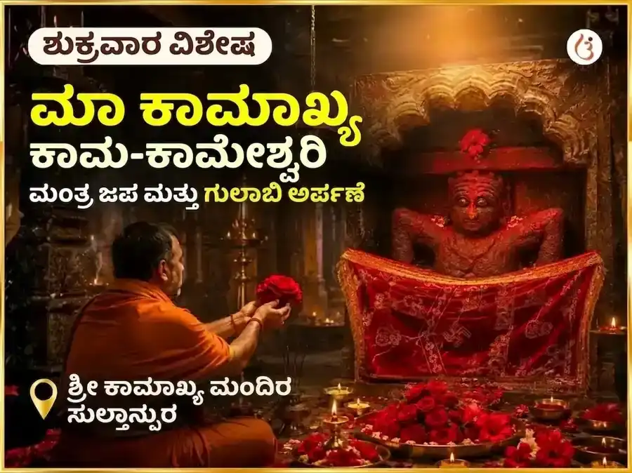 ಮಾ ಕಾಮಾಖ್ಯ ಕಾಮ-ಕಾಮೇಶ್ವರಿ ಮಂತ್ರ ಜಪ ಮತ್ತು ಗುಲಾಬ್ ಅರ್ಪಣ puja image 1