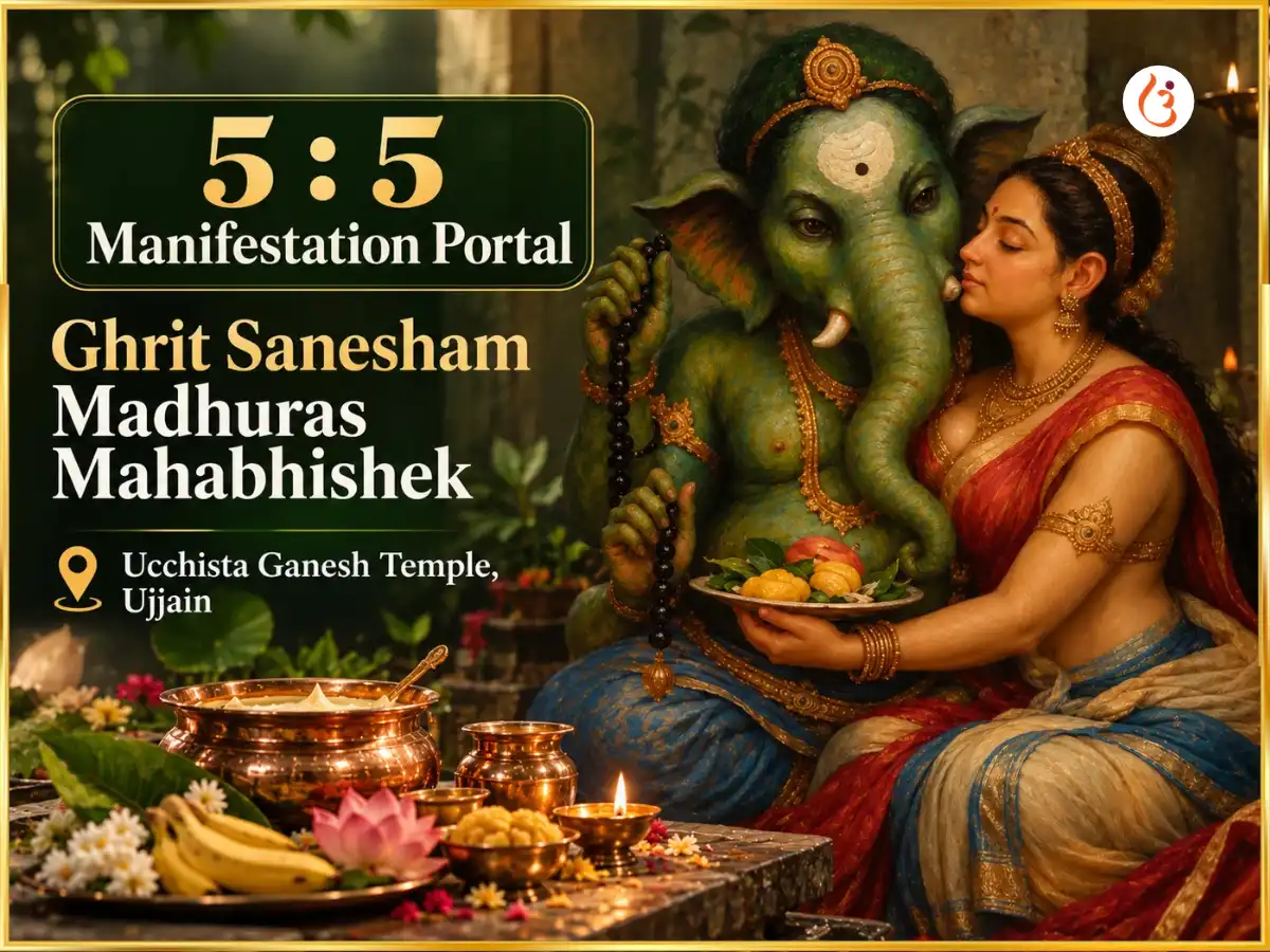 55 manifestation Portal Special Ghrit Sanesham Madhuras Mahabhishek puja image 1