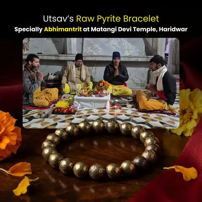 Energized Raw Pyrite Bracelet for Prosperity & Protection  - image 5