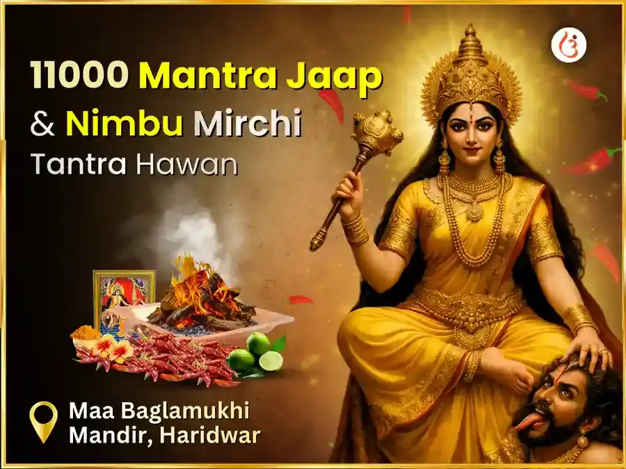 Maa Baglamukhi Swarna Samriddhi Hawan & 11000 Mool Mantra Jaap puja image 1